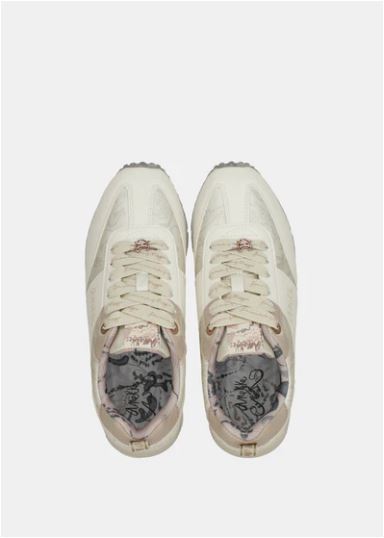 Deportivos blancos suela multicolor