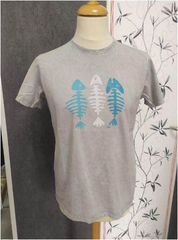 Camiseta Espeto color acero