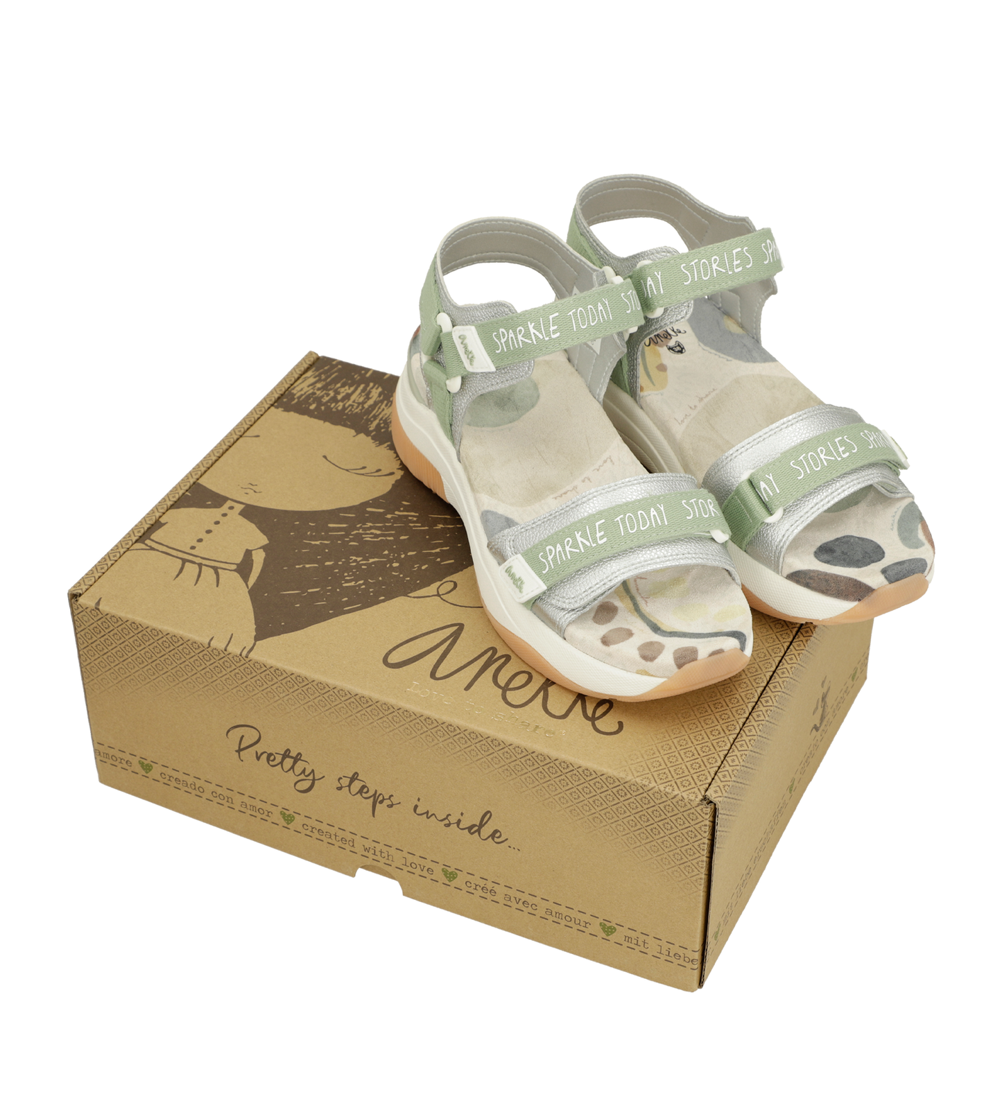 Sandalias deportivas verde