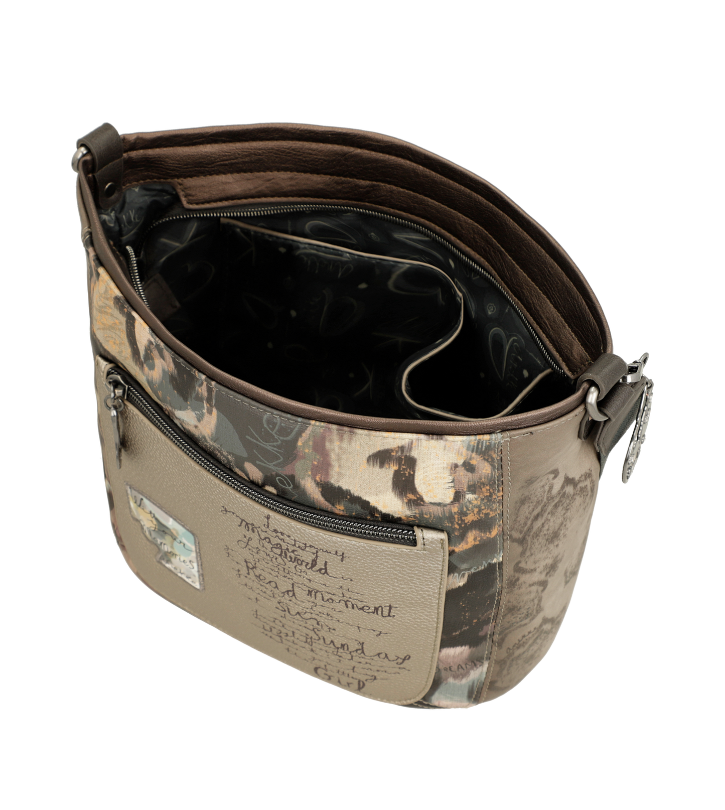 Bandolera mediana ovalada Real de Anekke