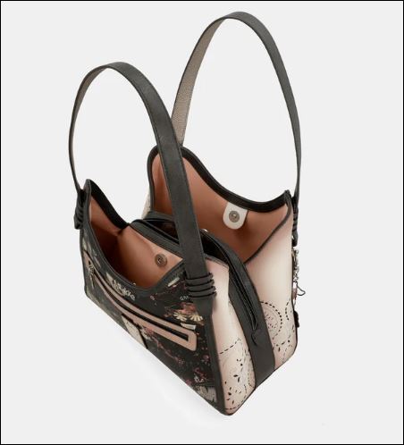 Bolso de hombro Peace & Love rosa