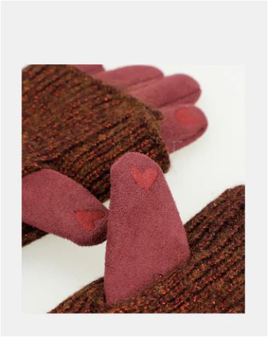 Guantes burdeos extensibles de Anekke