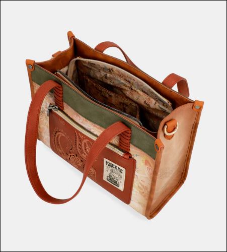 Bolso de hombro Peace & Love Camel