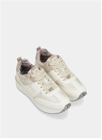 Deportivos blancos suela multicolor