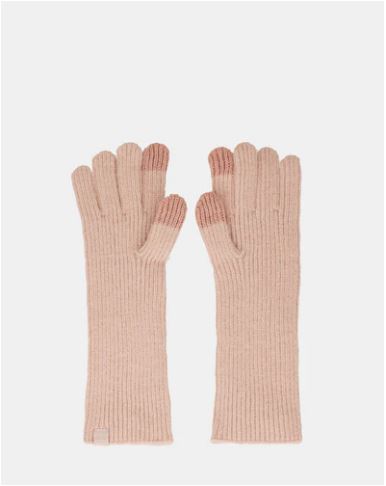 Guantes de punto beige de Anekke