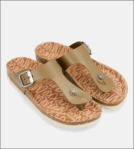 Sandalias verde Anekke