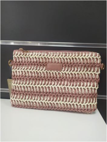 Bolso de mano de rafia