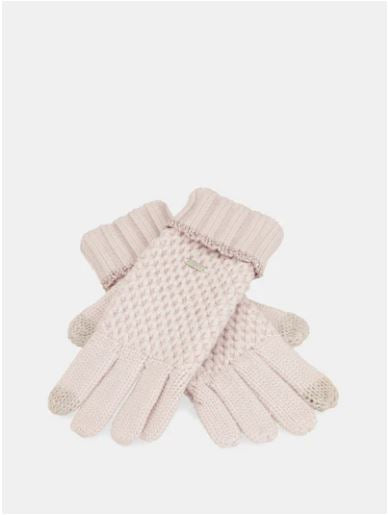 Guantes de punto rosa de Anekke