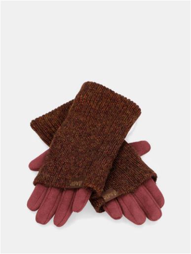 Guantes burdeos extensibles de Anekke
