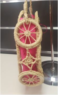 Bolso de rafia de Kbas