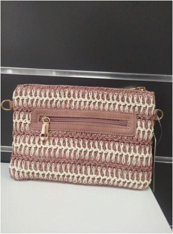 Bolso de mano de rafia