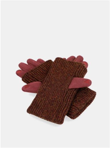 Guantes burdeos extensibles de Anekke