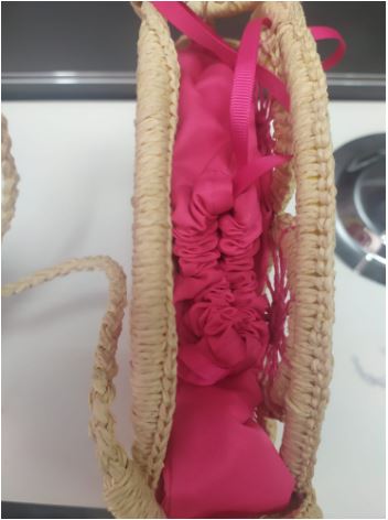 Bolso de rafia de Kbas