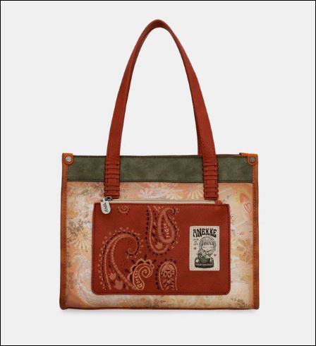 Bolso de hombro Peace & Love Camel