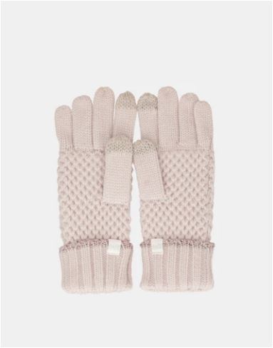 Guantes de punto rosa de Anekke