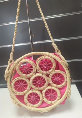 Bolso de rafia de Kbas