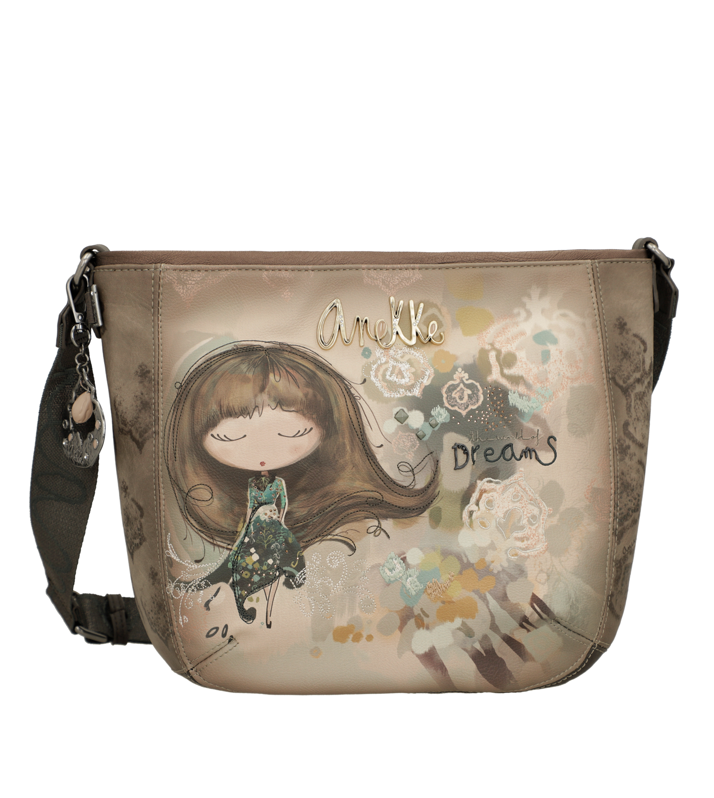 Bandolera mediana ovalada Real de Anekke