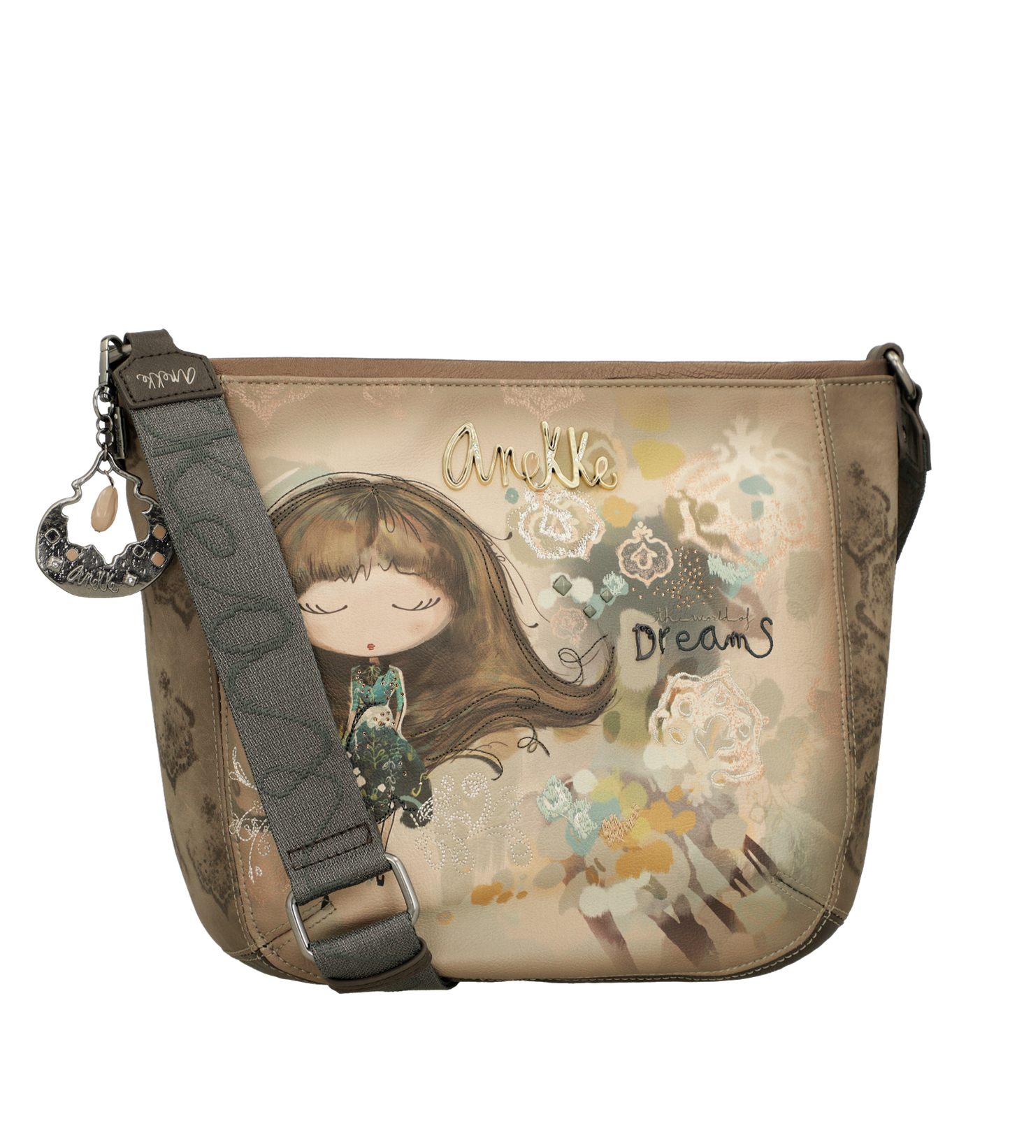 Bandolera mediana ovalada Real de Anekke