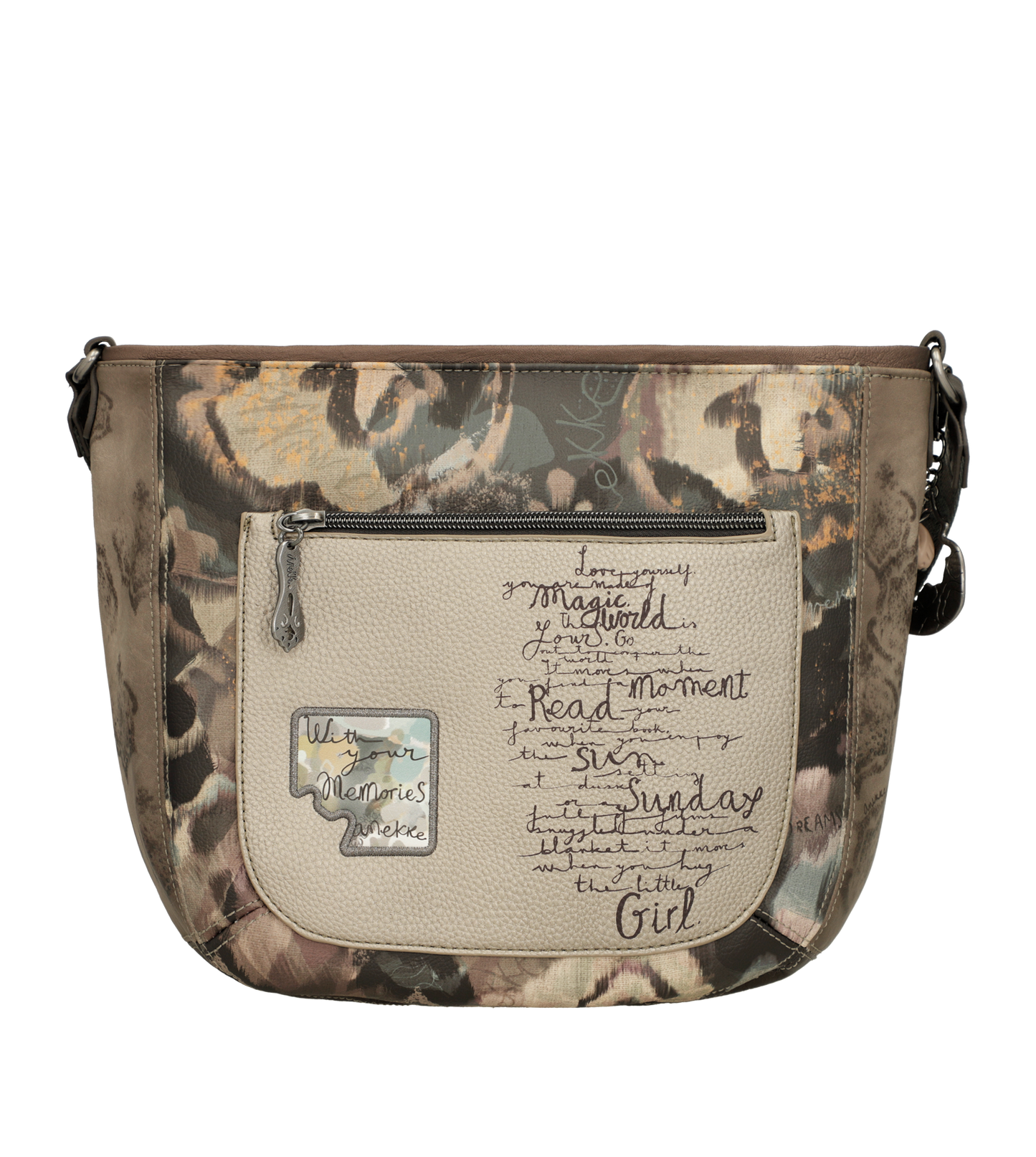 Bandolera mediana ovalada Real de Anekke