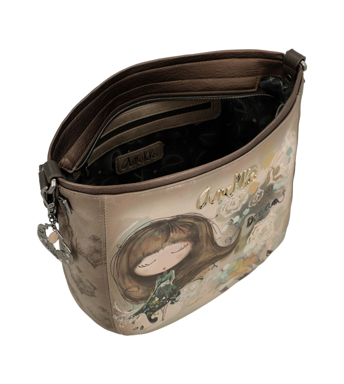 Bandolera mediana ovalada Real de Anekke