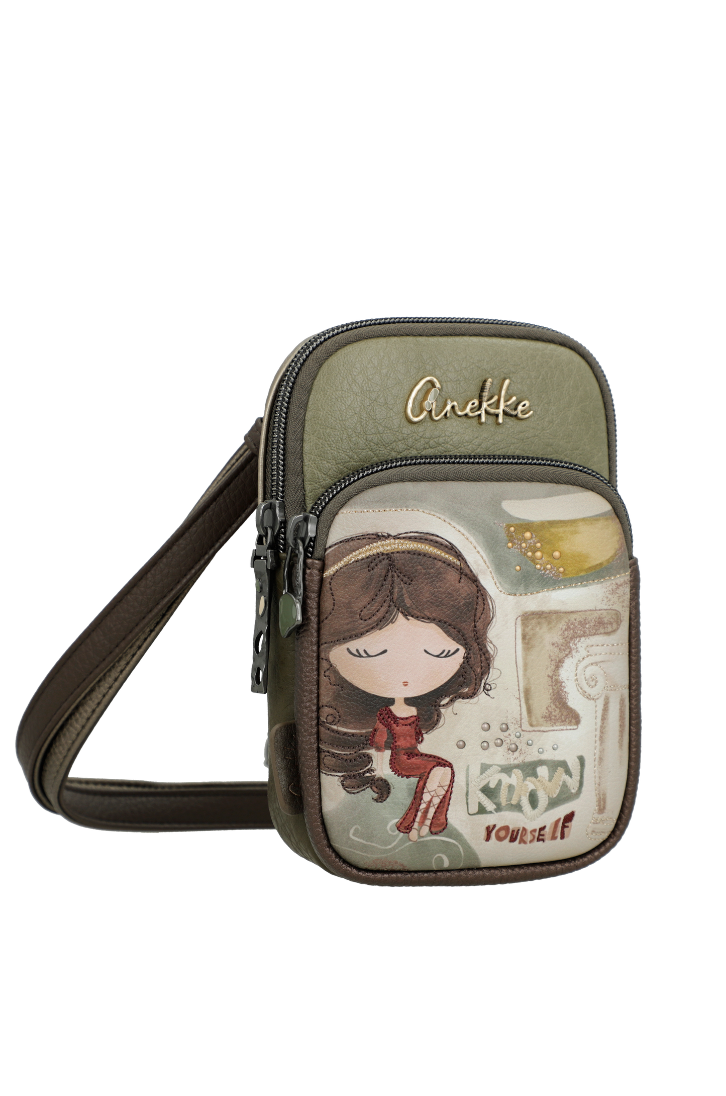 Mini bandolera con bolsillo Muse de Anekke