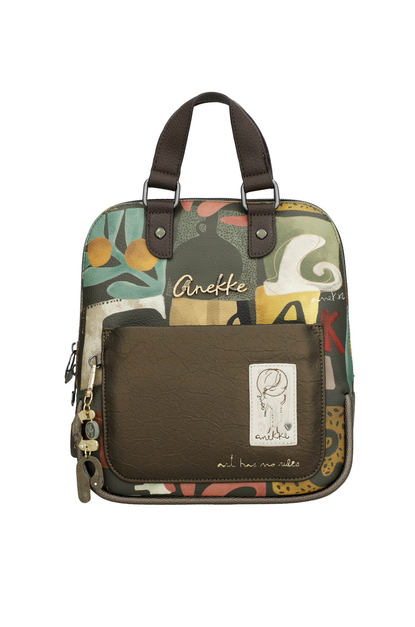 Mochila estampada con asa corta Amphora de Anekke