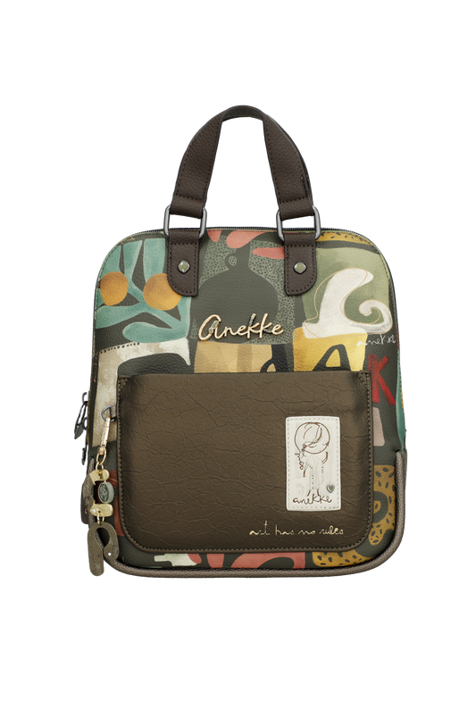 Mochila estampada con asa corta Amphora de Anekke