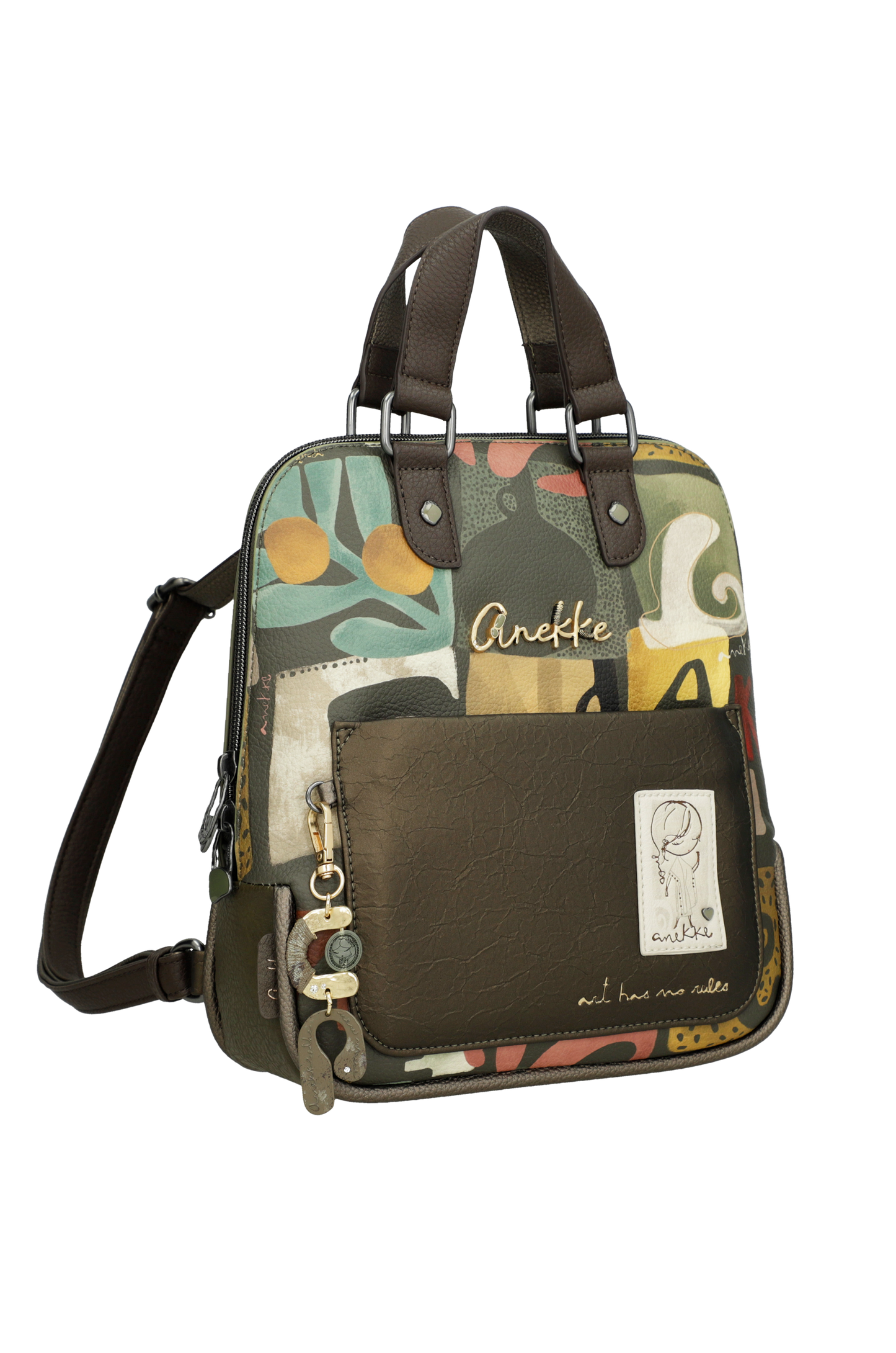 Mochila estampada con asa corta Amphora de Anekke