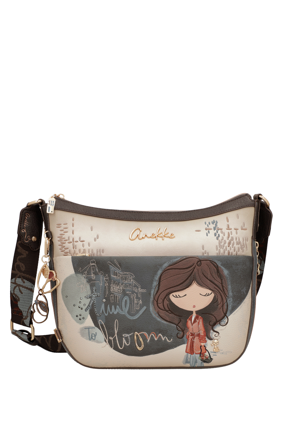 Bolso bandolera mediana Tulip