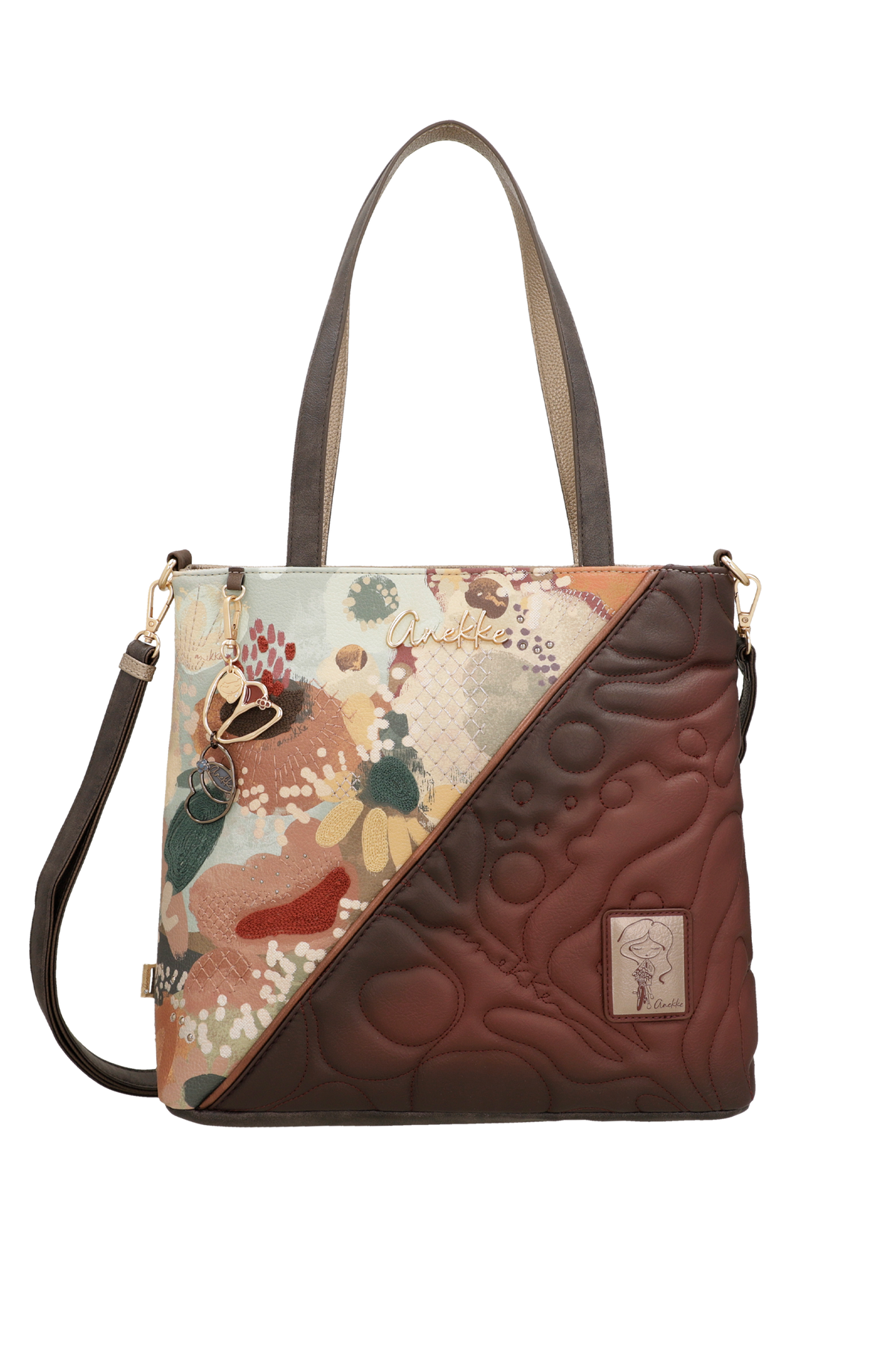 Bolso de hombro cuadrado Blossom de Anekke