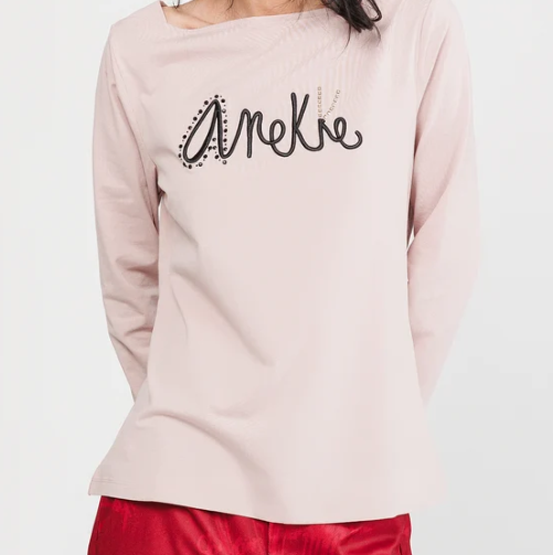 Camiseta manga larga rosa de Anekke