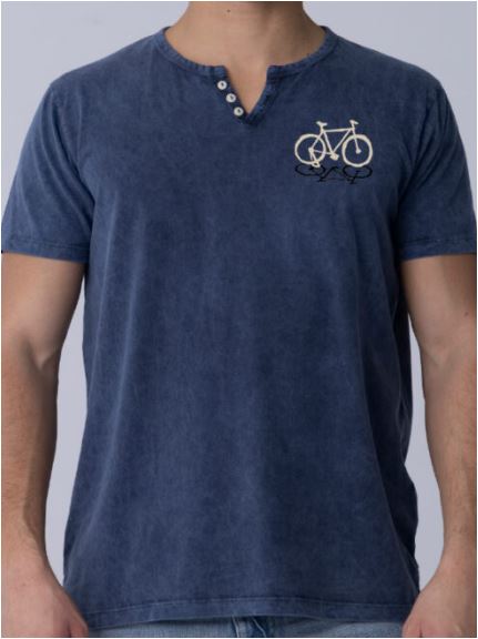 Camiseta Sombra bici en color navy